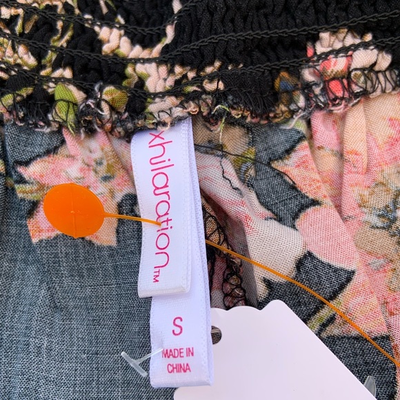 VGUC Xhilaration Womens Floral Boho Slit Wide Pants - Picture 2 of 5